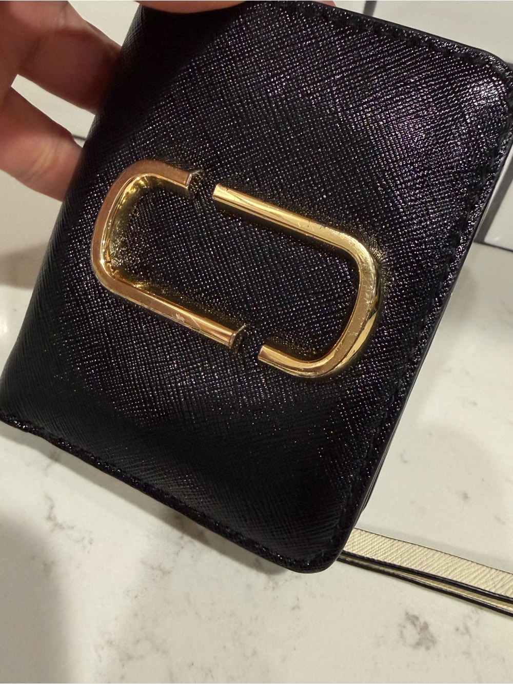 Marc Jacobs Black Leather Crossbody Bag with matching wallet - Picture 8 of 10